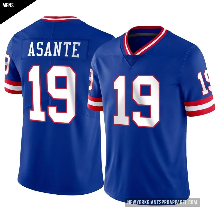 Men's New York Giants ＃19 Ayir Asante Limited Classic Vapor Jersey