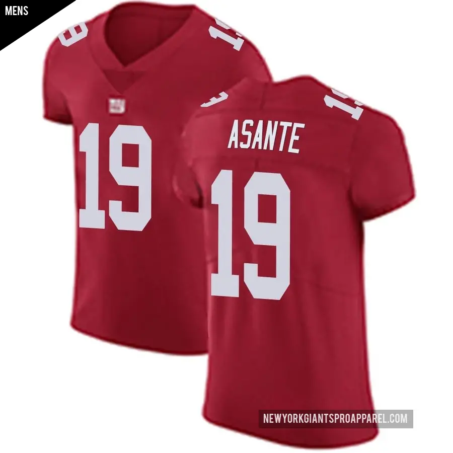 Men's New York Giants ＃19 Ayir Asante Red Elite Alternate Vapor Untouchable Jersey