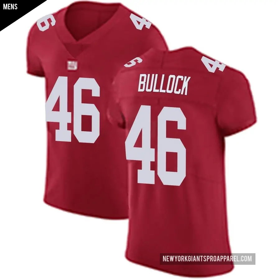 Men's New York Giants ＃46 Randy Bullock Red Elite Alternate Vapor Untouchable Jersey