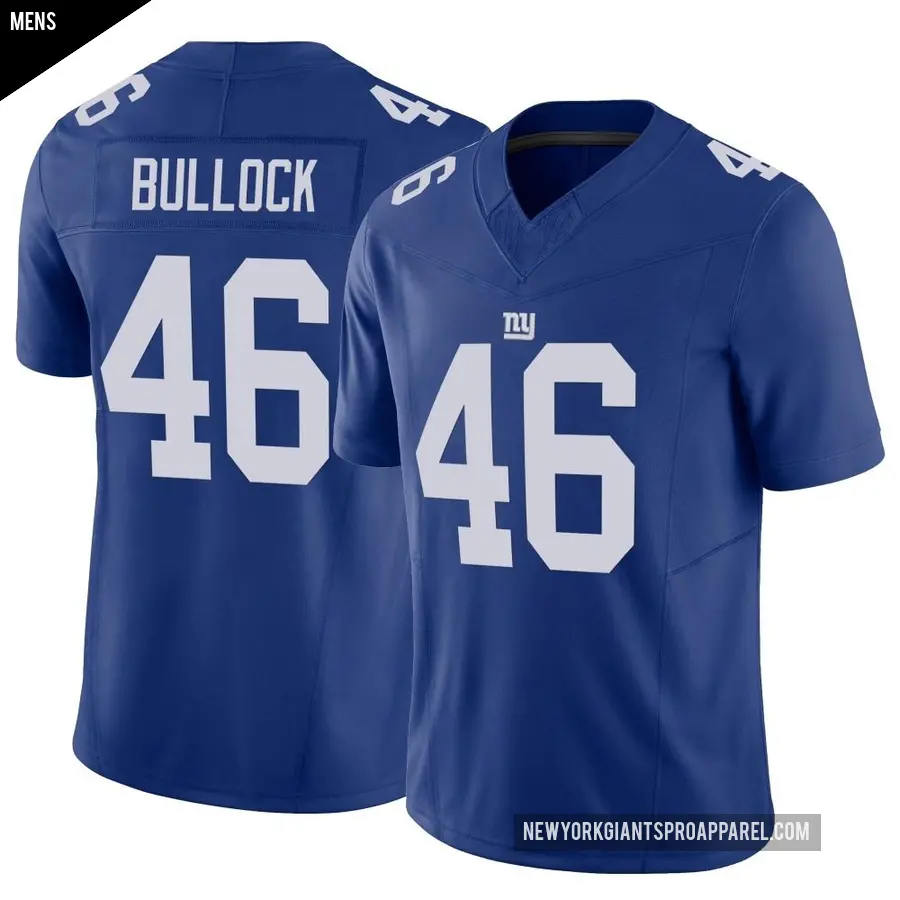 Men's New York Giants ＃46 Randy Bullock Royal Limited Vapor F.U.S.E. Jersey