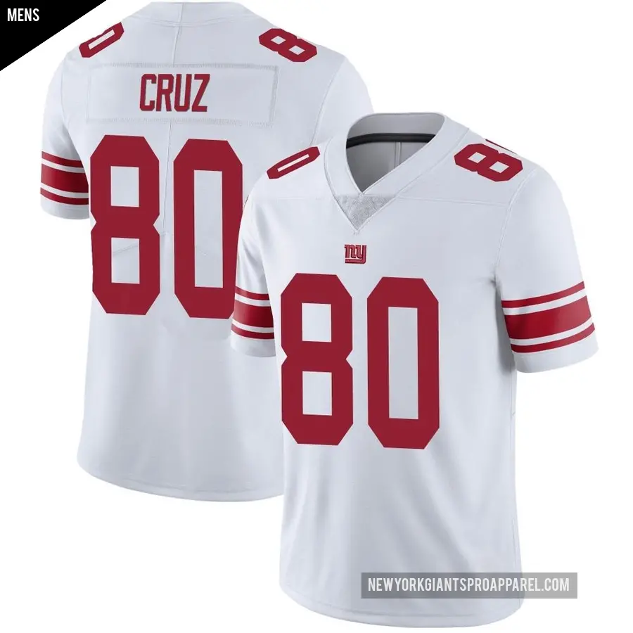 Men's New York Giants ＃80 Victor Cruz White Limited Vapor Untouchable Jersey