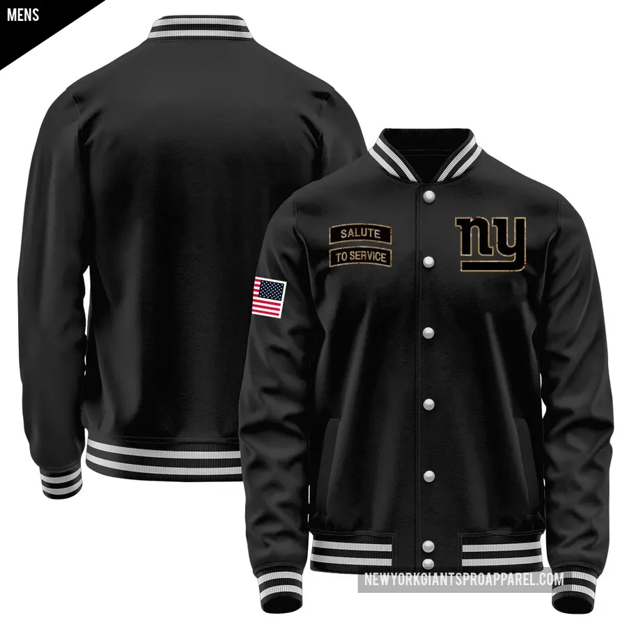 Men's New York Giants Black Salute to Service Sideline Performance Jacket